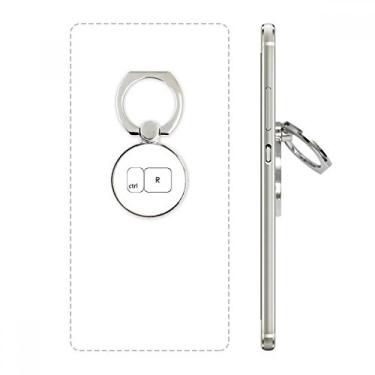 Imagem de Suporte de anel de telefone com símbolo de teclado ctrl R com laço ajustável