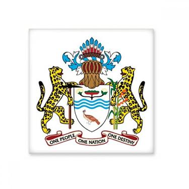 Imagem de Guiana América do Sul Emblema Nacional Azulejo de Cerâmica Brilhante Decalque Pedra Adorna de Tijolos Vitrificados