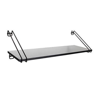 Imagem de Prateleira Decorativa de Parede Vega (P), Metaltru, Preto com Preto