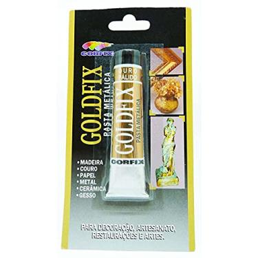 Imagem de Pasta Metálica Goldfix 20 ml Corfix Avulso Ouro Pálido 244