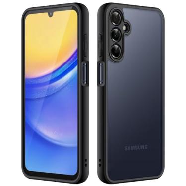 Imagem de JETech Capa Fosca para Samsung Galaxy A15 5G / 4G 6,5 Polegadas, Case Protetora Fina Fosca Translúcida para Celular, Capinha Anti-Impressão Digital (Preto)