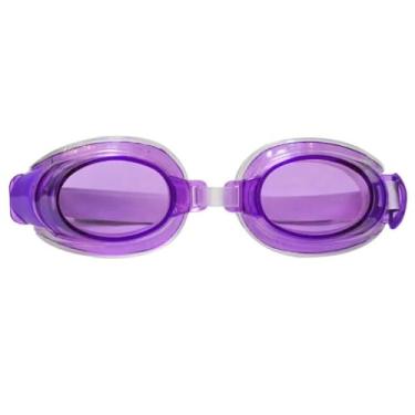 Imagem de Óculos Para Natação De Adultos e Crianças Infantil Piscina Cores Lilás Roxo e Azul (Roxo)
