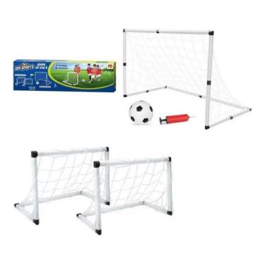 Imagem de Golzinho Futebol Trave Infantil 2 Em 1 Completo Brinquedo