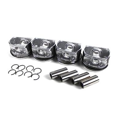 Imagem de DEEGOOLY Conjunto de anéis de pistão de motor 11257566019 4 peças serve para MINI R55-R61 N14 TURBO Cooper Countryman N14B16 1.6L Conjunto de pistão de motor + conjunto de anéis de pistão peças de