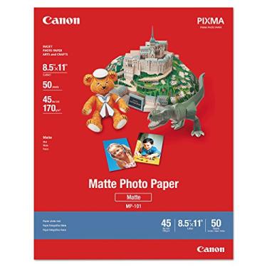 Imagem de Canon Papel fotográfico Plus 7981A004, fosco, 21,5 x 27,9 cm (pacote com 50 folhas)