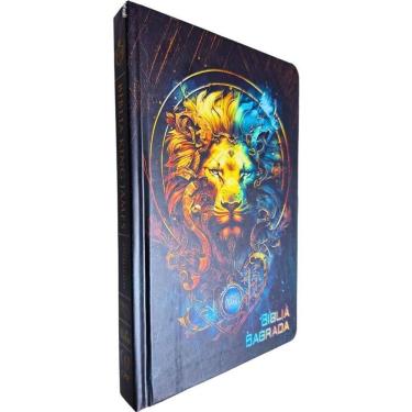 Imagem de Bíblia Sagrada Slim KJA King James Atualizada Capa Dura Edição de Luxo Leão Dourado Casa Publicadora Paulista