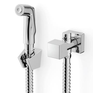 Imagem de Ducha Higienica com Derivação Singles One Square  Cromado