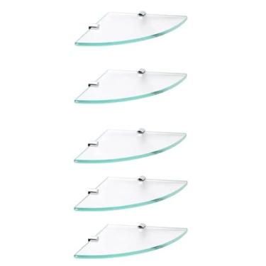 Imagem de Prateleira de Vidro Temperado 7mm Reforçada 20cm | Porta Canto Porta Xampu Porta Treco | kit com 05 | Artplast