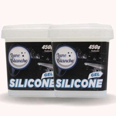 Imagem de Kit 2 Silicone Automotivo Gel - Lune Blanche 450g