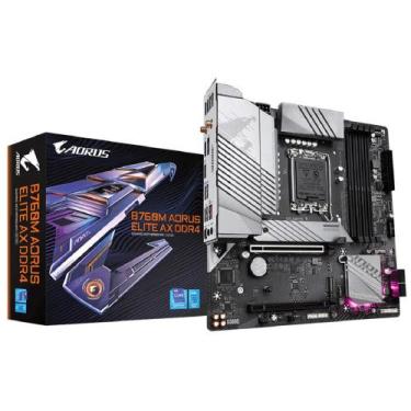 Imagem de Placa Mãe Gigabyte B760M Aorus Elite AX DDR4, Chipset B760, Intel LGA 