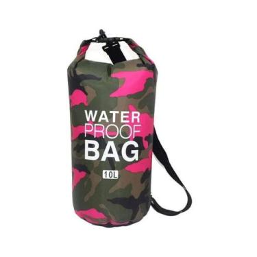 Imagem de Bolsa Impermeável Saco Bag Estanque 10 Litros Camping Bag Rosa - OMEGA