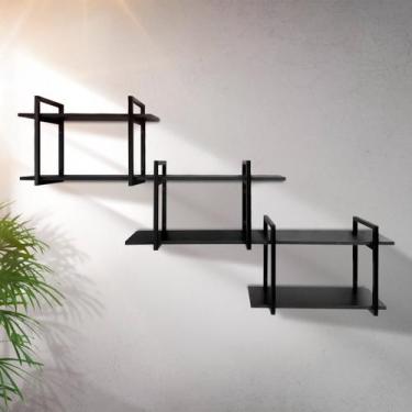 Imagem de Estante industrial moderna e elegante para escritório, sala e cozinha 