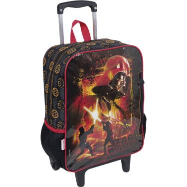 Imagem de Mochila De Carrinho Star Wars 16M Gd 2 Bolsos Pta