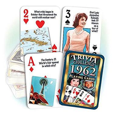 Imagem de Flickback 1962 Trivia Playing Cards: Great Anniversary or Birthday Gift