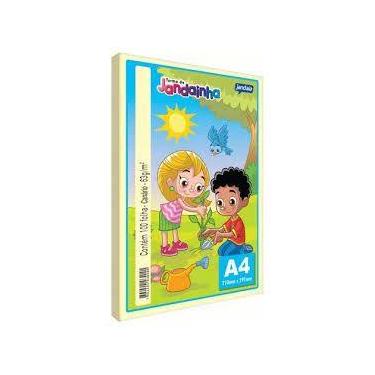 Imagem de Sulfite a4 c/100 fls 75g - amarelo - jandaia