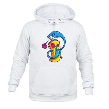 Imagem de Moletom Blusa De Frio Inverno Spray Alemão - Surprass, Branco, P