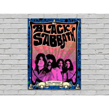 Imagem de Quadro Placa Decorativa Black Sabath Paradiso MDF - Quadrinhos.me, P
