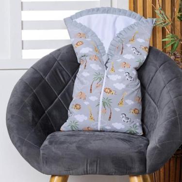 Imagem de Saco de Dormir para Bebê Inverno Estampado Acolchoado com Zíper 100% A