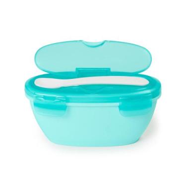 Imagem de Kit Alimentação Bowl e Colher Easy-Serve Verde-Azulado - Skip Hop, Kit