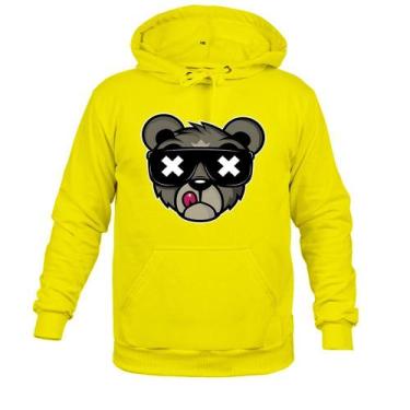 Imagem de Moletom Unissex Canguru Urso Bolado - Surprass, Amarelo, M