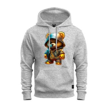 Imagem de Moletom Urso Blindado Estampado Agasalho Varias Cores - Nexstar, Cinza