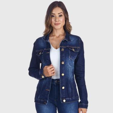 Imagem de Jaqueta Jeans HNO Jeans Confort Plus Azul, P