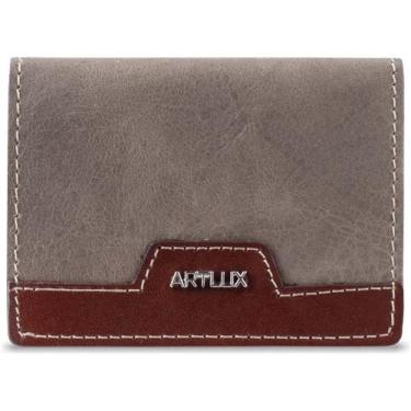 Imagem de Carteira Pequena Trifold Artlux Slim 944, Marrom claro