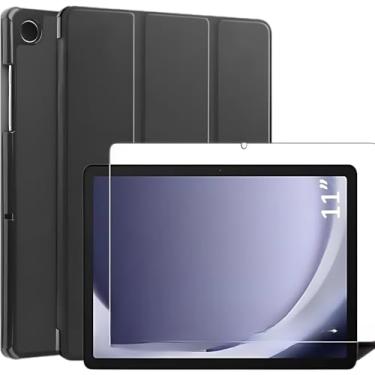 Imagem de Capa Case Para Galaxy Tab A9+ Plus SM-X210 211 215 11 Pol + Película DM ACESSÓRIOS (PRETO)
