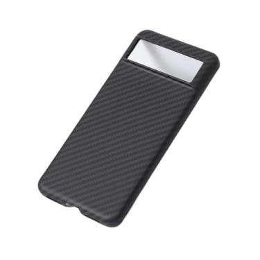 Imagem de Waillynice Capa de telefone de fibra de carbono à prova de quedas capa de fibra de aramida para Google Pixel 8 Pro Design, para celular Pixel 8 8A (preto (Mag) Big6, para Pixel 8A)