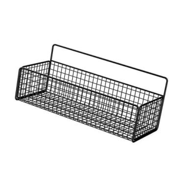 Imagem de Cesta de Frutas de Montagem na Parede, Estilo Moderno Portátil do Escaninho do Fio do Ferro, Cria Mais Soluções de Armazenamento Convenientes do Espaço de Armazenamento, Material