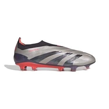 Imagem de adidas Chuteiras de futebol Pred Elite unissex firme – Libera precisão e controle, Platinum Metallic-aurora preto, 40