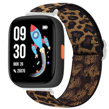 Imagem de Pulseira de reposição compatível com BIGGERFIVE Smartwatch Lamshaw de 22 mm, elástico elástico de liberação rápida, acessórios de substituição compatíveis com BIGGERFIVE BW01, BIGGERFIVE BW02 Smart