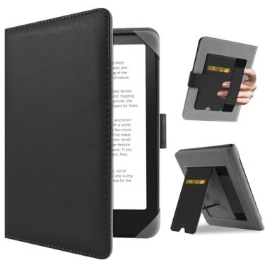 Imagem de HoYiXi Capa universal para Kindle Paperwhite/Colorsoft 2024 de 7,8 polegadas, compatível com 17.3 cm Paperwhite Kobo Clara HD/Kobo Clara 2E eReader, capa protetora com suporte dobrável, bolso embutido