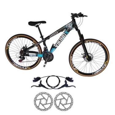 Imagem de Bicicleta Aro 26 Aluminio 21 Velocidade Vikingx Tuff 25 Freio Disco Hi