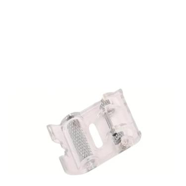 Imagem de Sapata de Rolete Calcador Deslizante Sapatilha para vinil e materiais sintéticos Pé para couro e plástico Acessório para máquina doméstica