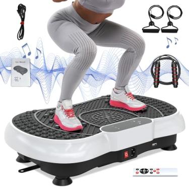 Imagem de Bigzzia Máquina De Fitness De Placa Vibratória Para Agitador De Corpo Inteiro E Queima De Gordura, Plataforma De Exercícios Vibratória Para Academia Em Casa, Perda De Peso, Drenagem Linfática, Queim