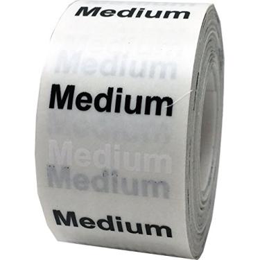 Imagem de Etiquetas de roupas médias modernas tamanho fita adesivos para vestuário de varejo 1,25 x 125 polegadas 125 adesivos