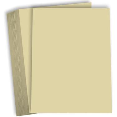 Imagem de Hamilco Cartão colorido para scrapbook papel velino 30 kg capa 21,6 x 28 cm cor marfim cartolina pacote com 50