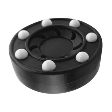 Imagem de Dynwave Puck de hóquei, bola de treinamento de piso, rolo de gelo de rua multifuncional, bola plana para jogo, esportes ao ar livre, entusiastas, competição, Preto