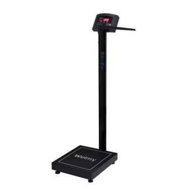 Imagem de Balança Digital Academia 200kg 50g W200a Preta Welmy Inmetro