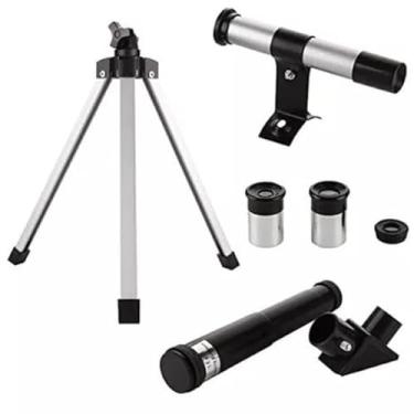 Imagem de Kit Telescopio Astronômico Luneta F36050 Profissional Portátil Completo com Tripé