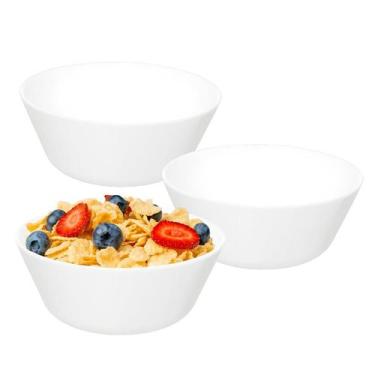 Imagem de Kit 3 Tigela Bowl De Vidro Redonda Sobremesa Opaline 550ml - Haüskraft