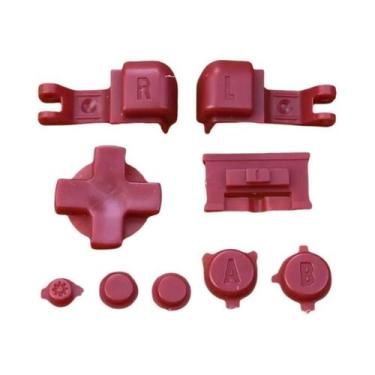 Imagem de Kit Completo de Botões GBA SP JCD - Plástico, A, B, Select, Start, Pow
