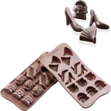 Imagem de Forma 3D Silicone Mini Bombom Chocolate Fashion Confeitaria Molde Doce