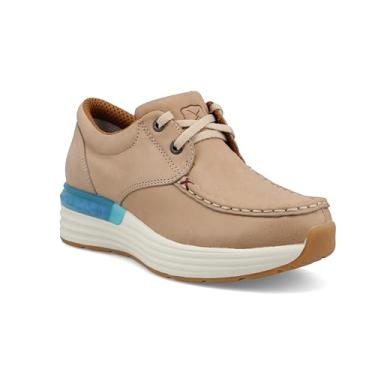 Imagem de Twisted X CellStretch Active feminino, bico mocassim com CellStretch, Amêndoa torrada, 34