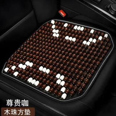 Imagem de Almofada De Assento Universal Para Carro Com Contas De Madeira, Respir