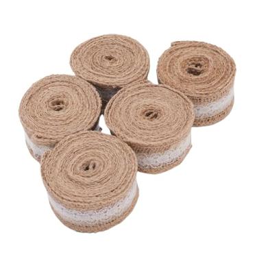 Imagem de Zerodis Fita de Serapilheira Com Acabamentos de Renda Branca Fita de Toca Com de Acabamento de Renda Branca, 6,6 Pés de Artesanal Rolso de de de para Artesanato Diy