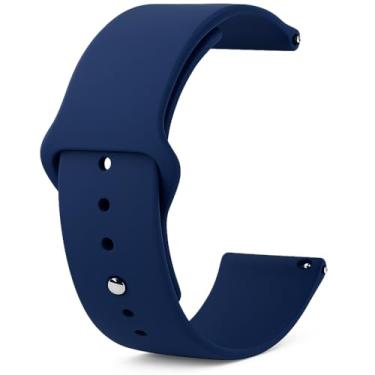 Imagem de Nandos-Store - Pulseira NSmart compatível com Garmin Forerunner 245 645 Music Vivomove Vivomove HR e Active 3 (Azul Petróleo tipo apple)