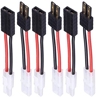 Imagem de Adaptador de conector de bateria RC LiPo, 3 peças TRX macho para adaptador de conector fêmea Tamiya e 3 peças TRX fêmea para adaptador de conector macho Tamiya