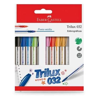 Imagem de Caneta Esferográfica Trilux Com 10 Cores 5 Unidades Faber-castell